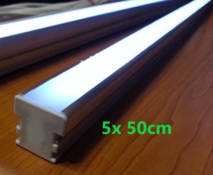 Listwa LED SOLID najazdowa do kostki brukowej 50cm światło zimne 6000K ZESTAW 5 sztuk